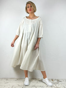 Pinstripe Linen Dress-420