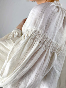 'Safi' Striped Linen Smock Shirt 2 Colours