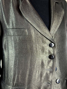 Metallic Longline Coat