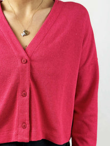 Roussette Crop Button Up Cardigan- 3 Colours