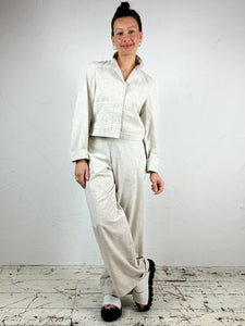 'Anasy' Organic Cotton Blend Trousers