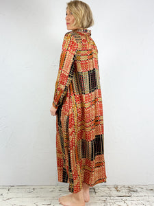 Paolina Patterned Silky Dress