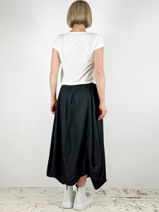 Coated Midi Skirt in Bone or Black '080'