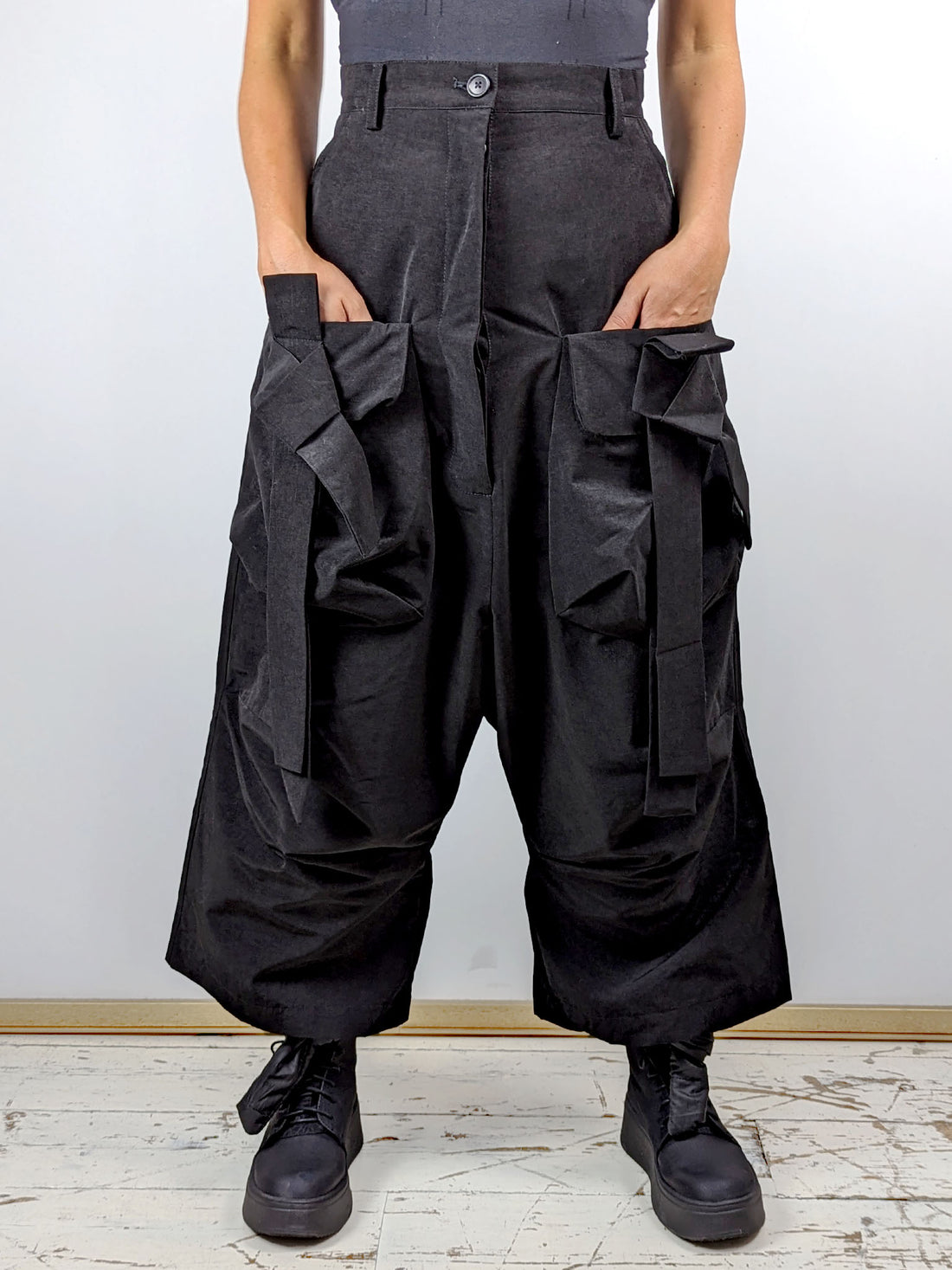 Rundholz 3230105 Wide Combat Trousers - BLACK