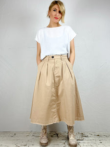 'Mona Cafrin' Skirt in Sesame