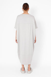 sort aarhus dress Oversized with Pockets SA3102 – Blue Woman collection:dresses-under-200 Oversized silhouette Round neckline Shiny Sky Blue Tulle Size:Small 0-4