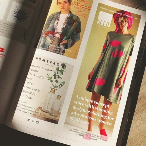 Knit Knit at Blue Featured in Bath Life Magazine