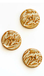 Handmade Autograph Turquoise Terracotta Clay Sewing Buttons L363
