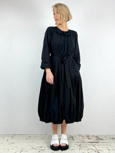 Long Sleeve Cotton Midi Dress