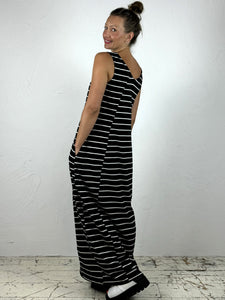 Long Striped Egg Dress in 2 Colours