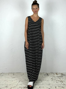 Long Striped Egg Dress in 2 Colours