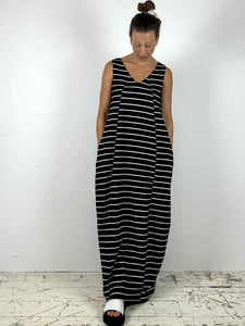 Long Striped Egg Dress in 2 Colours