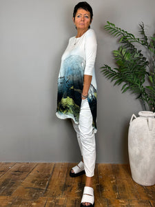 Paint-Print Tunic Dress - BITA24