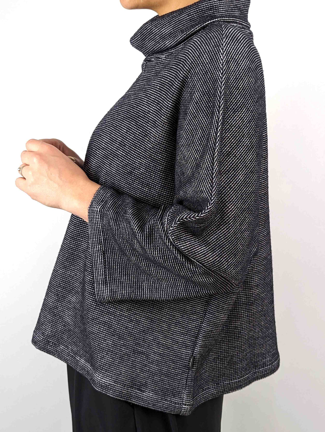 Clemente DARI Boxy Poloneck Top