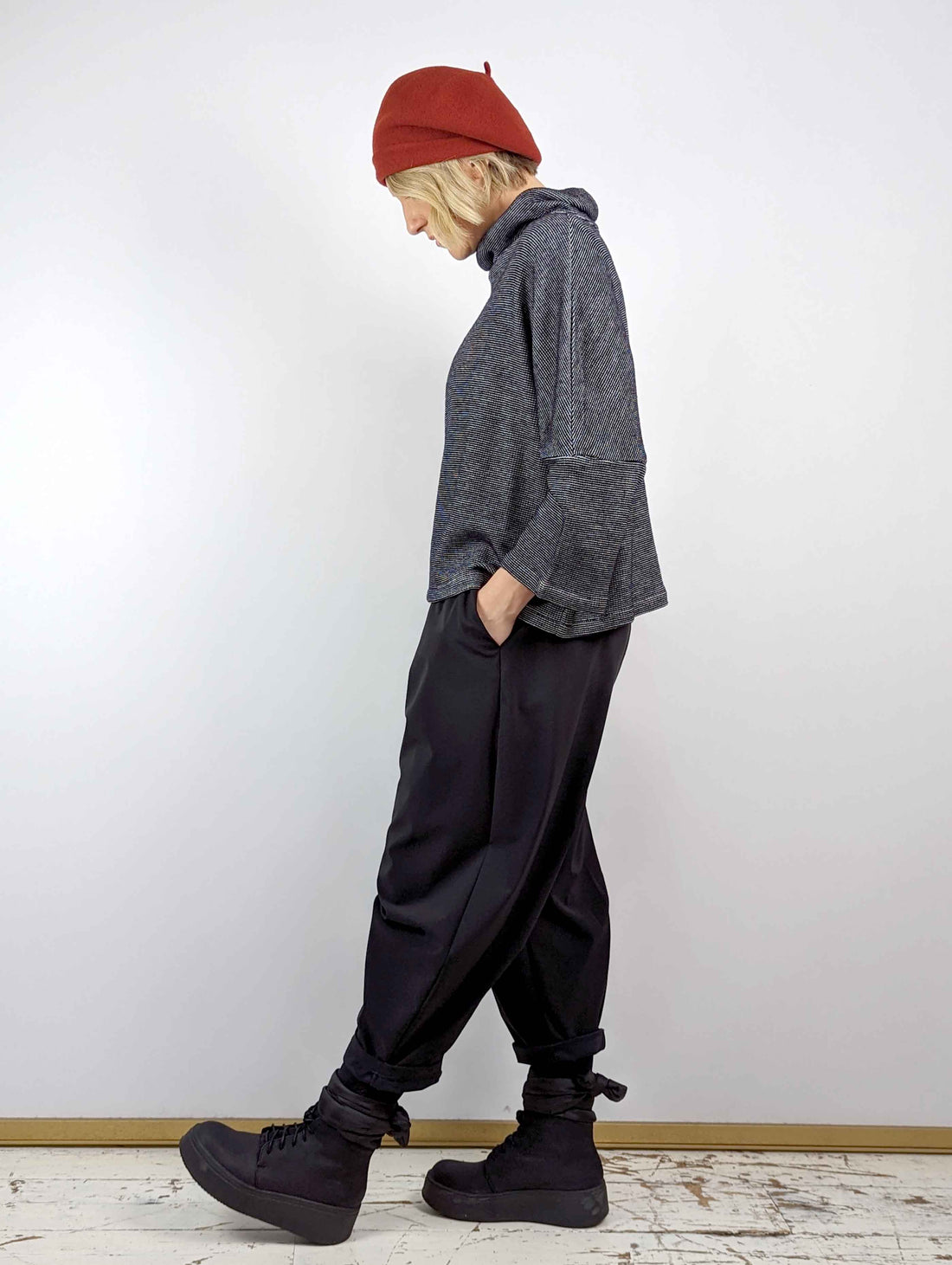 Clemente DARI Boxy Poloneck Top