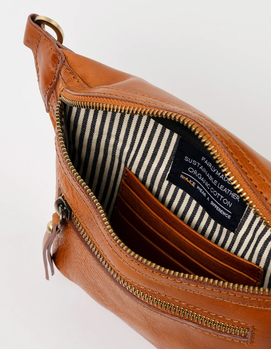 Leather City Bag - COGNAC
