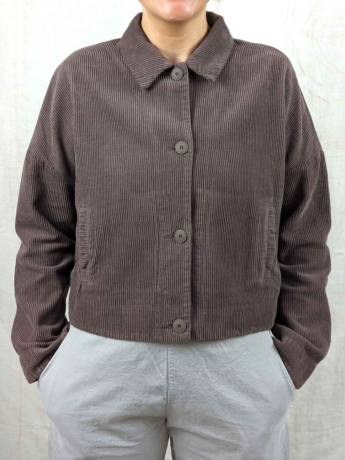 MES SŒURS & MOI CACHACA Corduroy Jacket in TAUPE