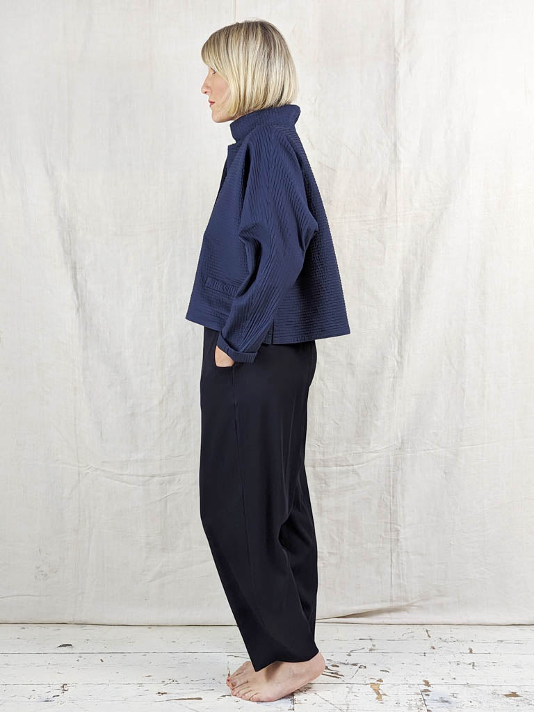 Clemente Recycled Nylon RAYLA Trousers in BLACK Blue Woman