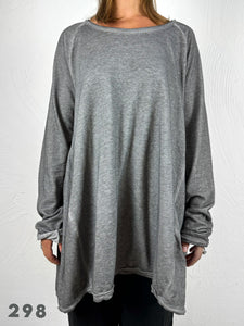 Flared Lightweight Linen-Blend Sweater 2 Colours