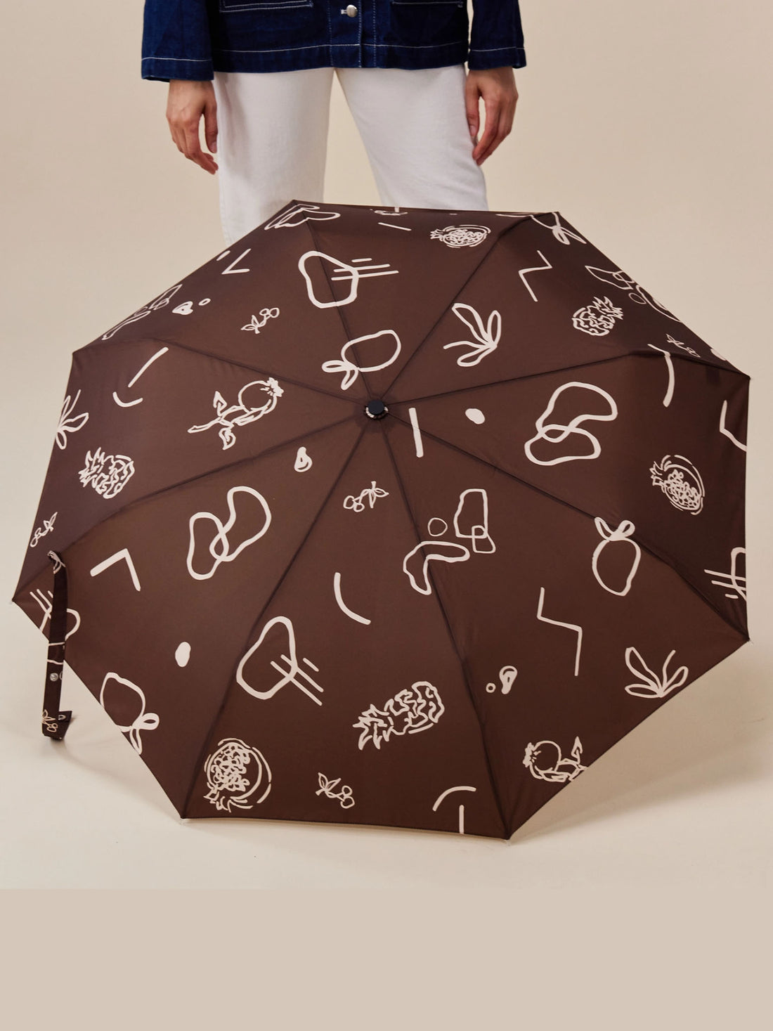 Eco-Friendly Duck Umbrella - Brown Fruits