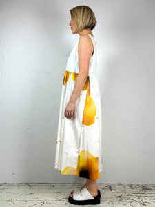 Yellow Flowers Cotton Dress