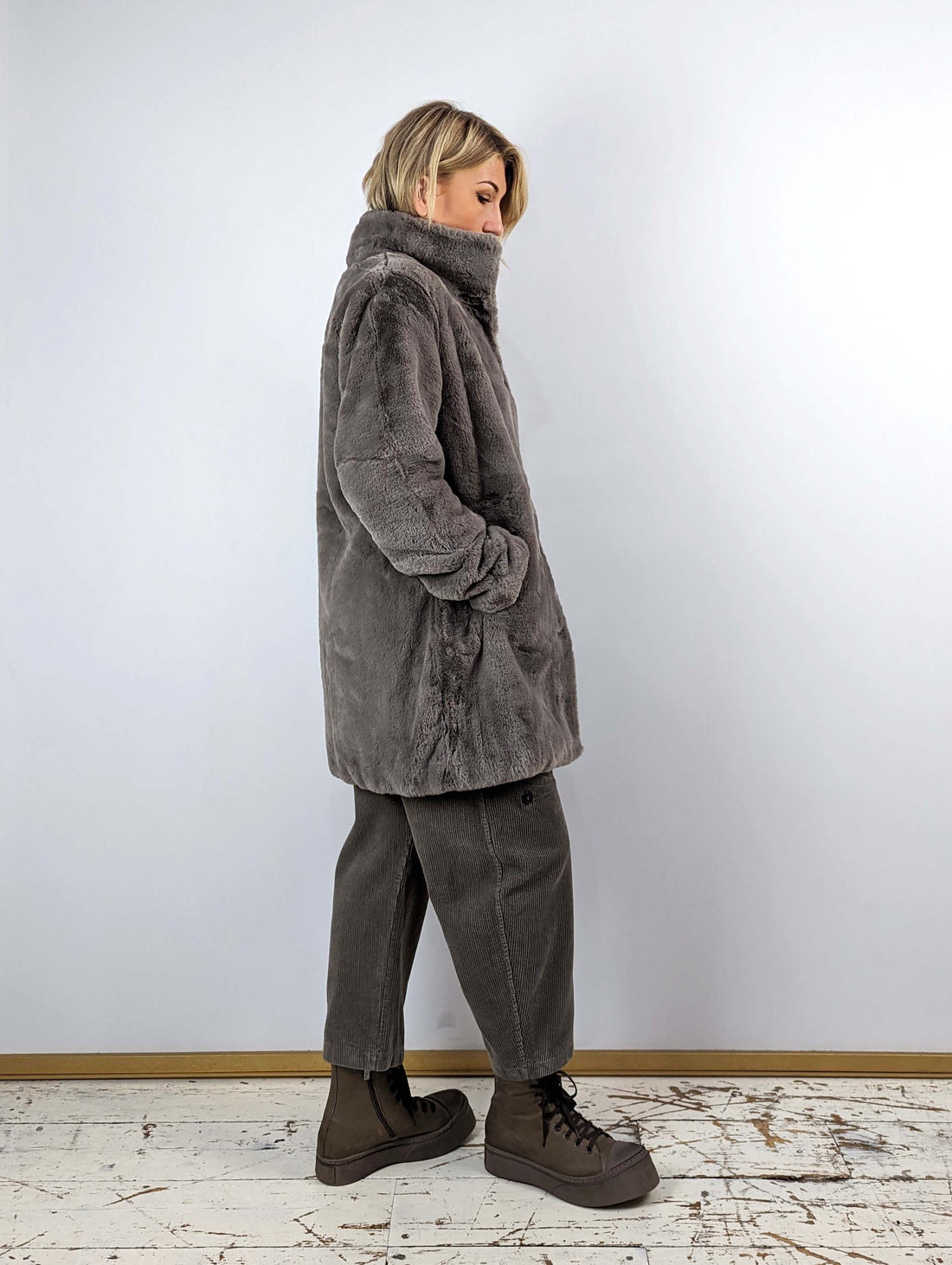 Rino + Pelle NONNA Faux Fur coat