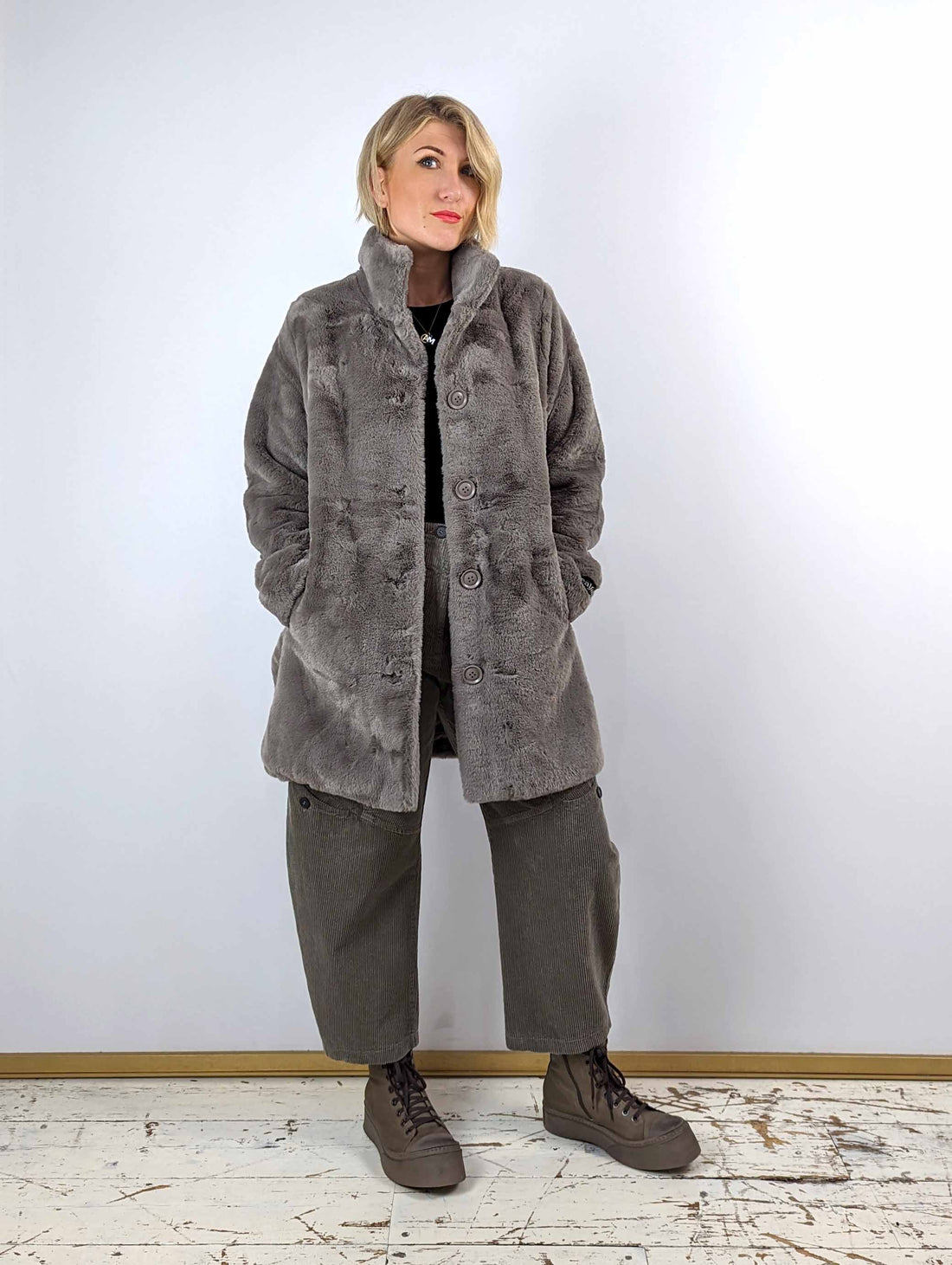 Rino + Pelle NONNA Faux Fur coat