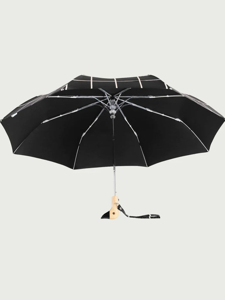 Eco-Friendly Duck Umbrella - BLACK GRID
