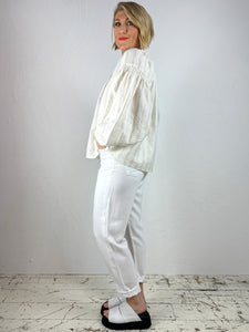 'Safi' Striped Linen Smock Shirt 2 Colours