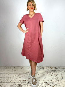 A-Line Linen Anchois Dress