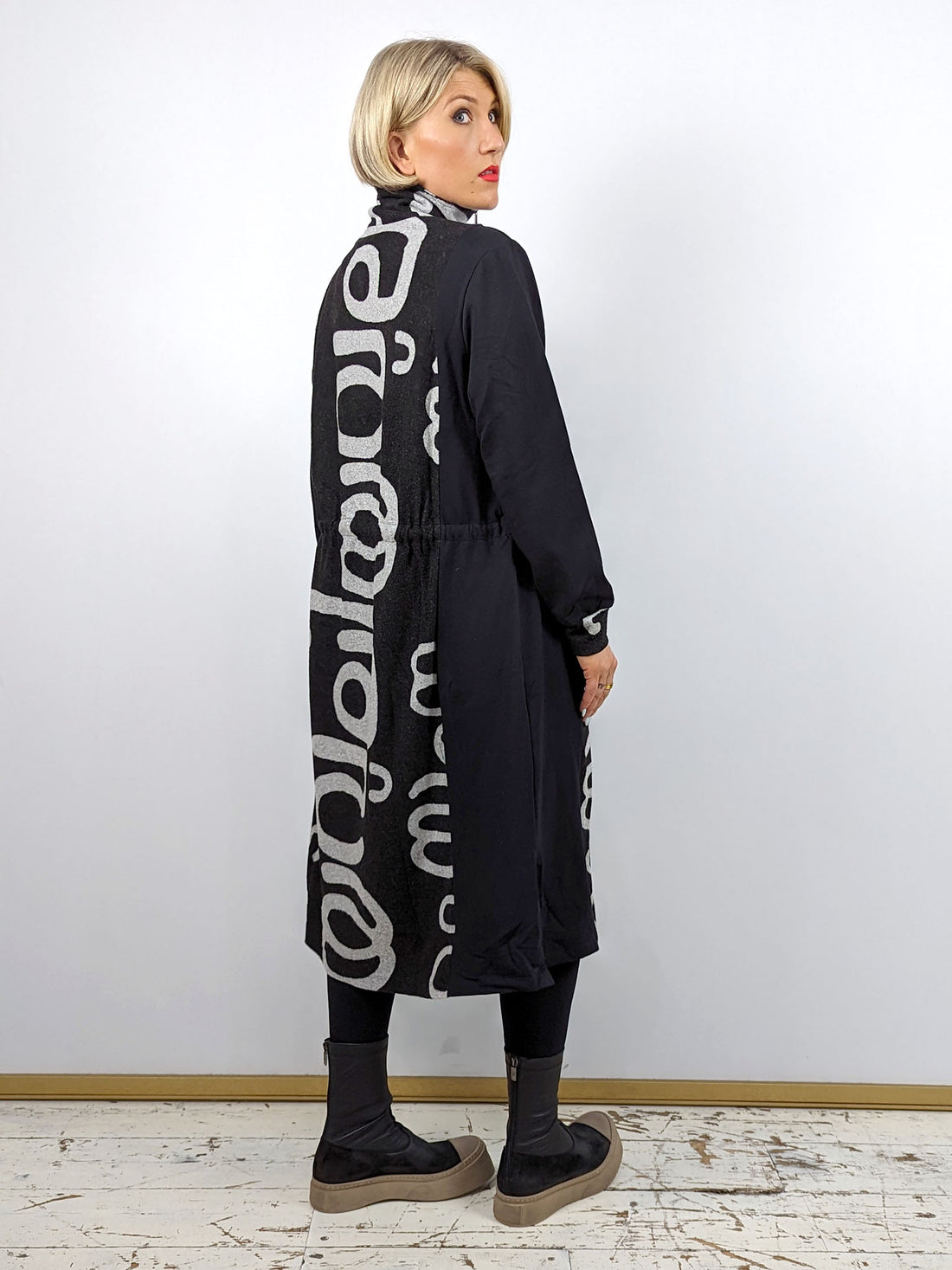 Elsewhere LUCELIA Malayalam Print Long Jacket/Dress