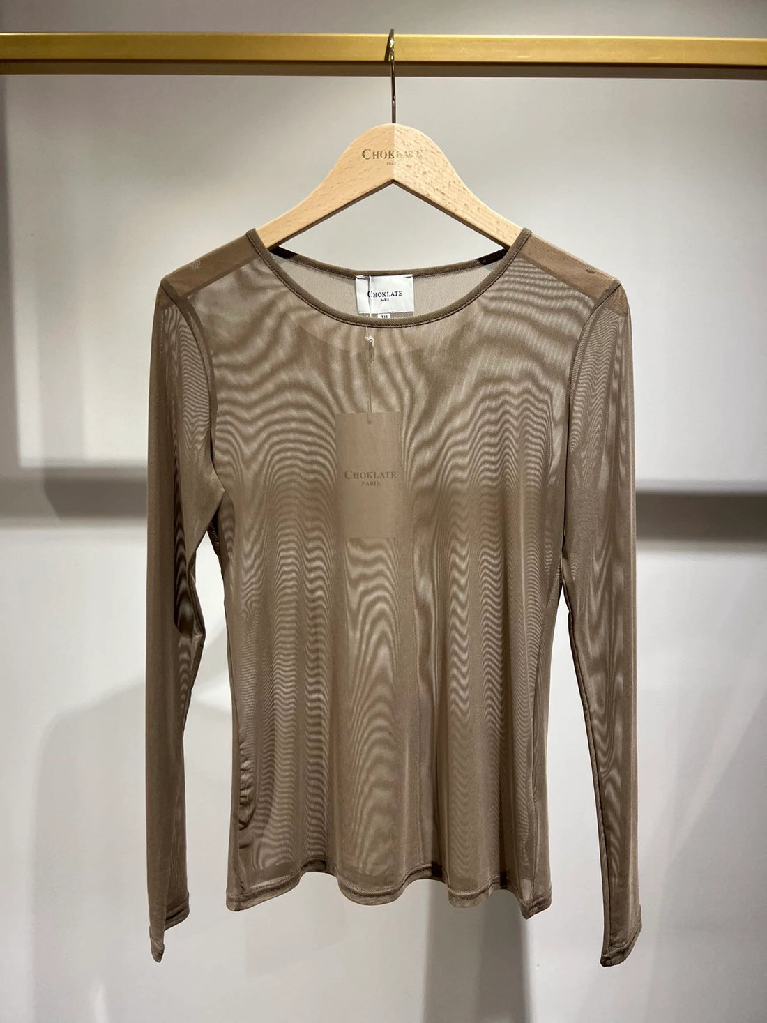 Long Sleeve Mesh Layering Top - Other Colours