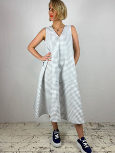 Sleeveless Gingham Milan Dress