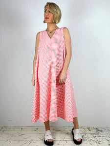 Sleeveless Gingham Milan Dress