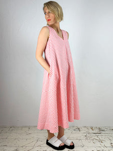 Sleeveless Gingham Milan Dress