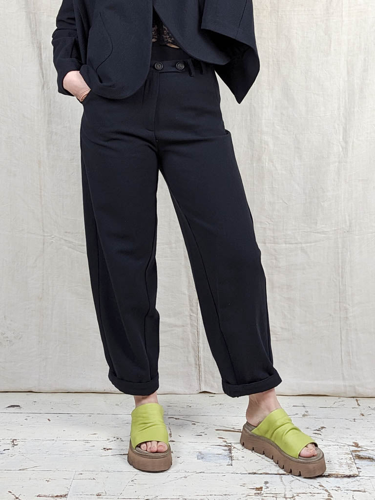 Neirami Country Trousers - Black Blue Woman