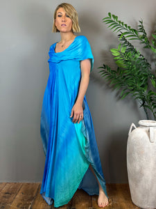 Blue Ombre Maxi Dress - PAKA9