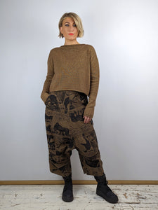 PAPUCEI GRUS Chunky Black Boots with Padded Tie Blue Woman