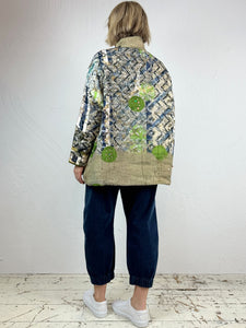 Palmira Quilted Jacket - Impressionist Pattern