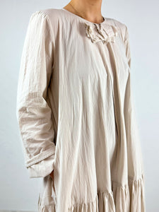 Long Sleeve Cotton Midi Dress
