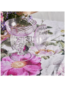 Linen Tablecloth - Rose Flower Garden - 2 Sizes