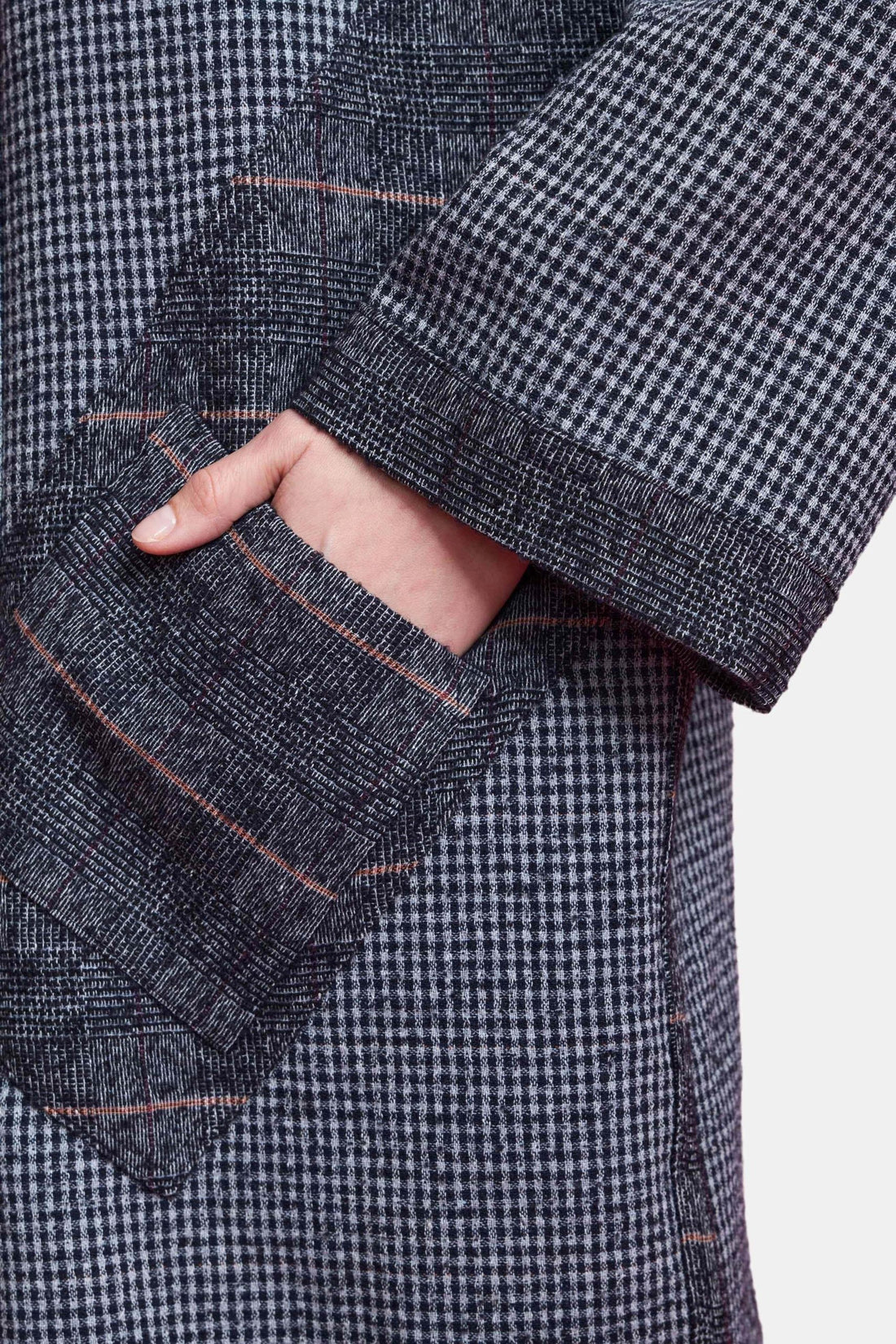 Clemente Mande Reversible Coat - Night/Orange