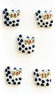 Handmade Spotty Cats Sewing Buttons L29