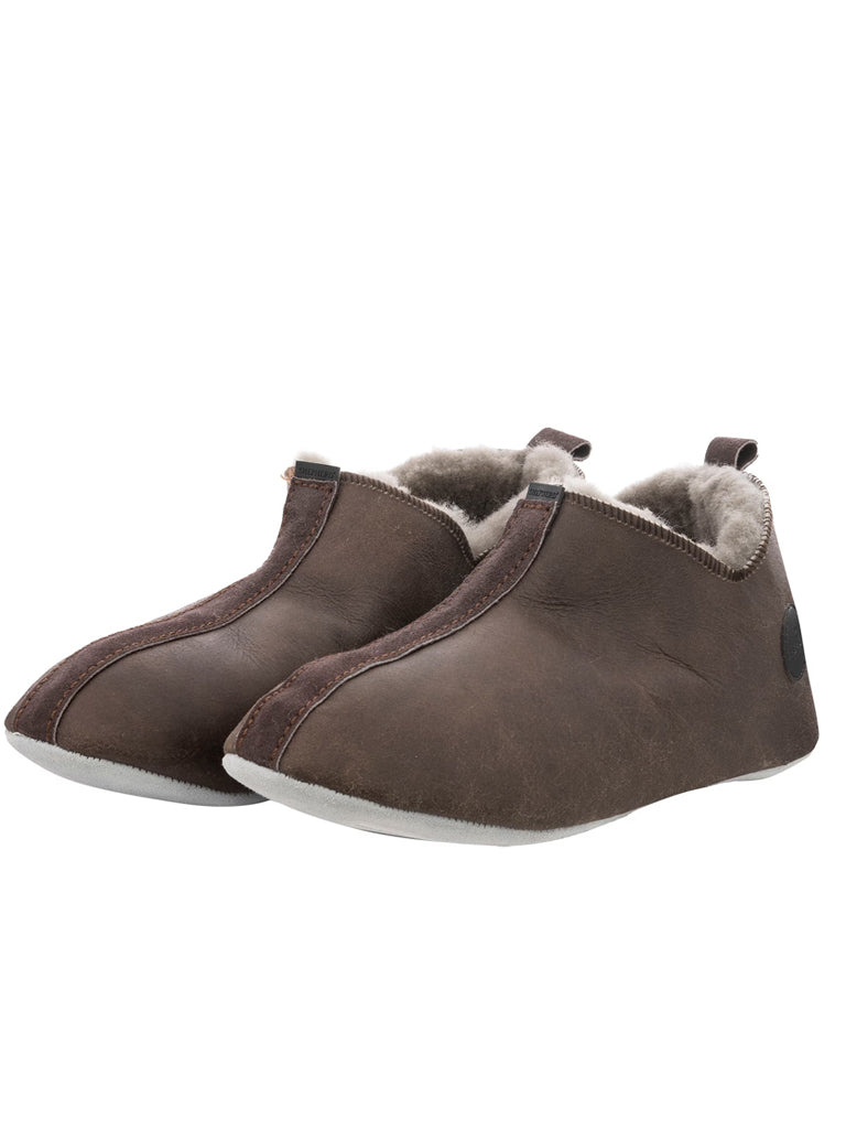 Sheepskin Slippers - Stone Oiled Antique