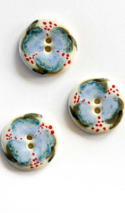 Handmade Stunning Floral Sewing Buttons L419