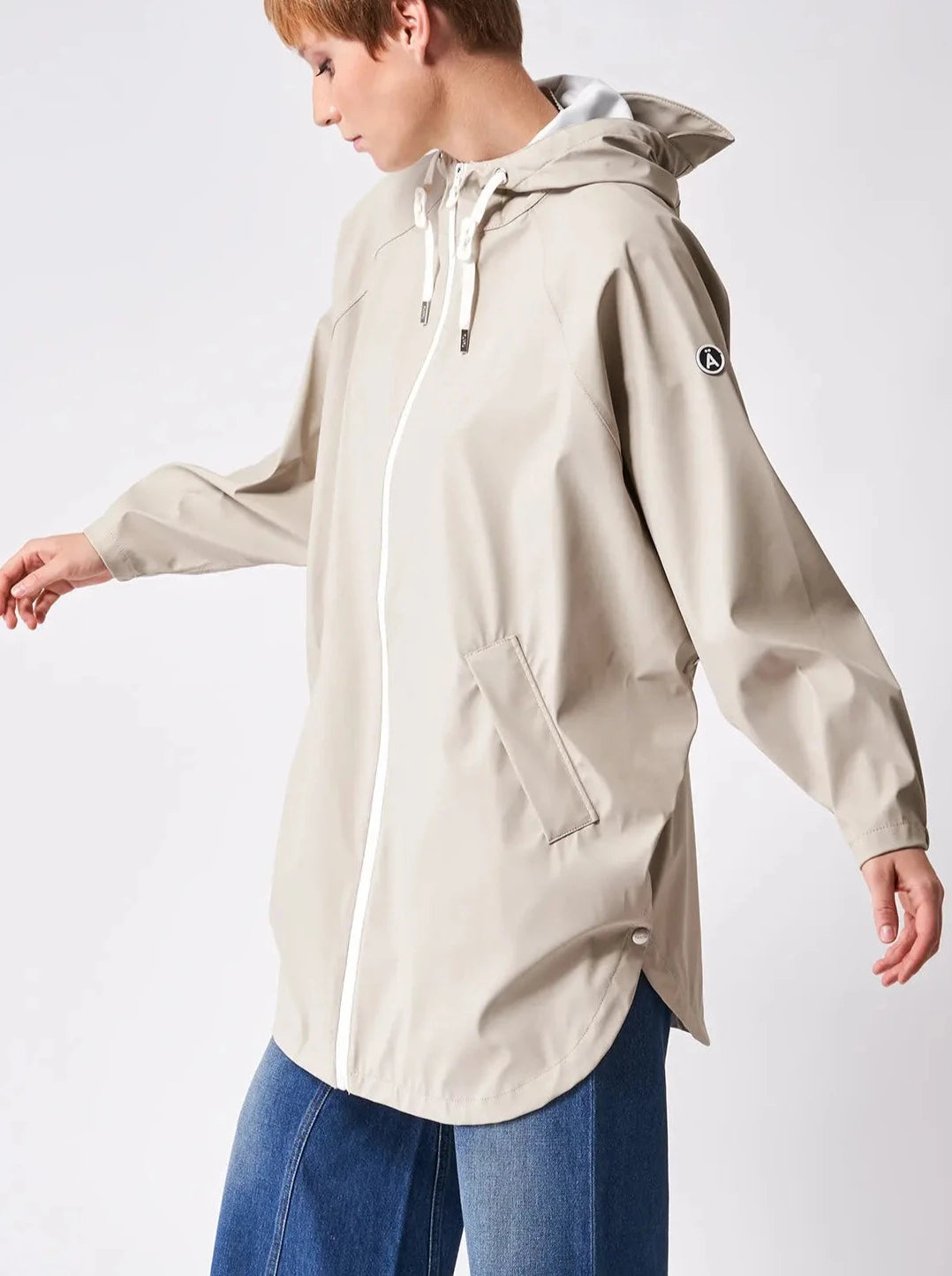 TANTA SKY PONCHO - WATERPROOF RAIN MAC - STONE