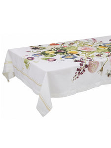 Linen Tablecloth - Flower Garden - 2 Sizes