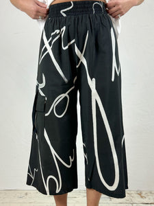 Printed Culottes Trousers-520