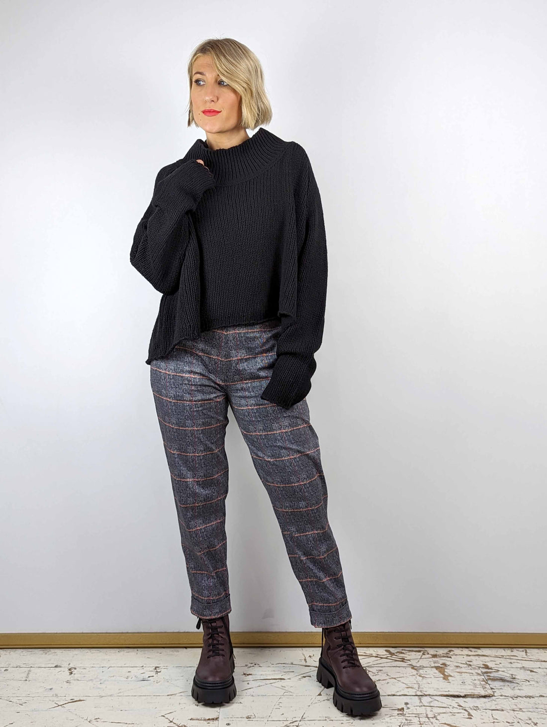 Clemente Geisha Long Trousers - Night/Orange