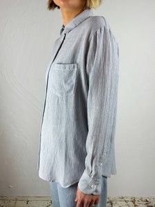 Cotton and Viscose Pinstripe Anita Shirt